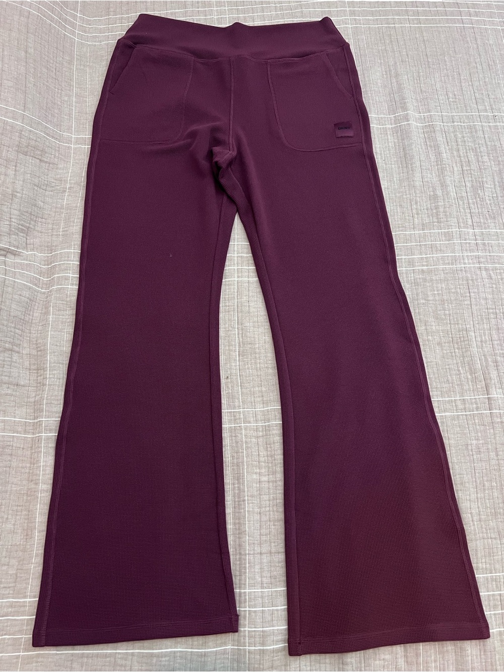 Dkny Maroon Waffle pants